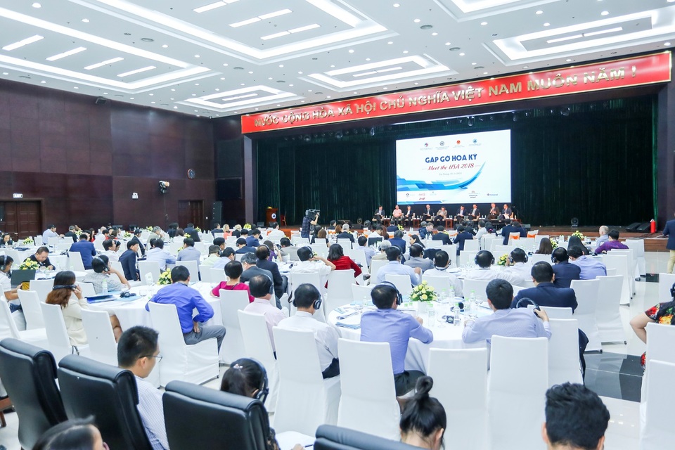 Phát triển nguồn nhân lực - Mục tiêu thử thách - 2 Toàn cảnh hội nghị “Gặp gỡ Hoa Kỳ với Vùng Kinh tế Trọng điểm miền Trung năm 2018”