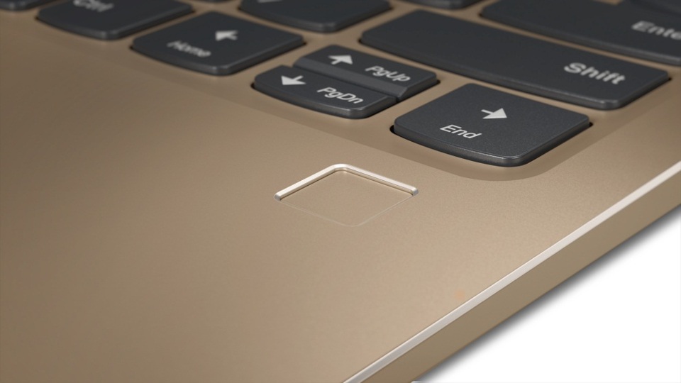 Lenovo IdeaPad 720S: khi laptop mỏng nhẹ không còn đắt và yếu - 2 IdeaPad 720S được trang bị cảm biến vân tay cho khả năng bảo mật mạnh mẽ nhưng tiện lợi