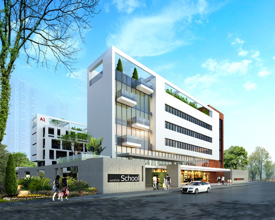 Lộ diện những ông lớn BĐS đang dồn vốn khủng vào giáo dục - 2 Sunshine School, một trong các cơ sở giáo dục của Sunshine Group đặt trong khuôn viên dự án Sunshine Riverside (KĐT Ciputra – Tây Hồ - Hà Nội)