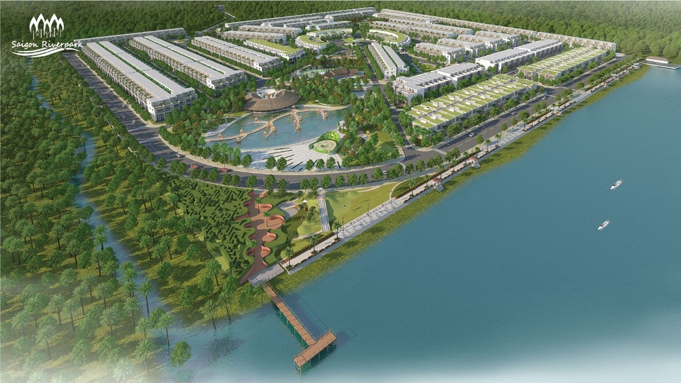 DKRA Việt Nam ra mắt khu đô thị ven sông tại thị trấn Cần Giuộc - 1 Saigon Riverpark là khu đô thị bên sông nằm ngay trung tâm thị trấn Cần Giuộc