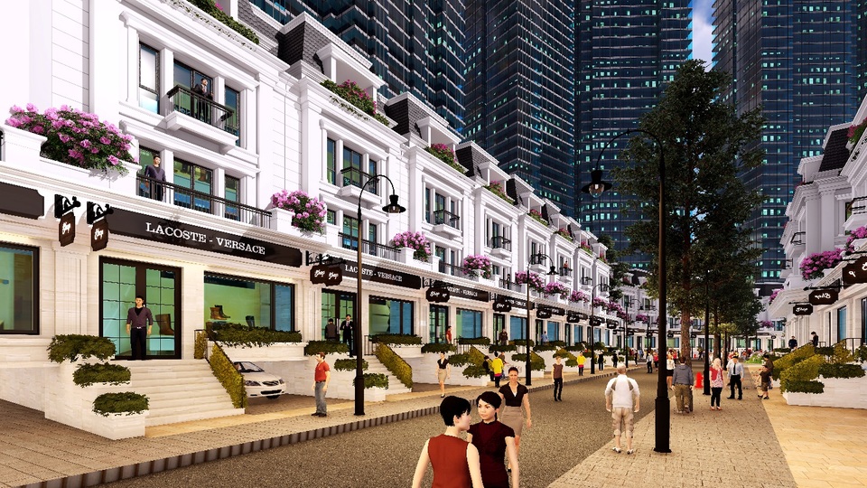 Hàng chục tỷ đô đổ vào, bất động sản trục Nhật Tân – Nội Bài sôi sục - 2 Khu vực thấp tầng Sunshine City với những căn shophouse đẹp mắt thu hút nhiều khách hàng quan tâm.