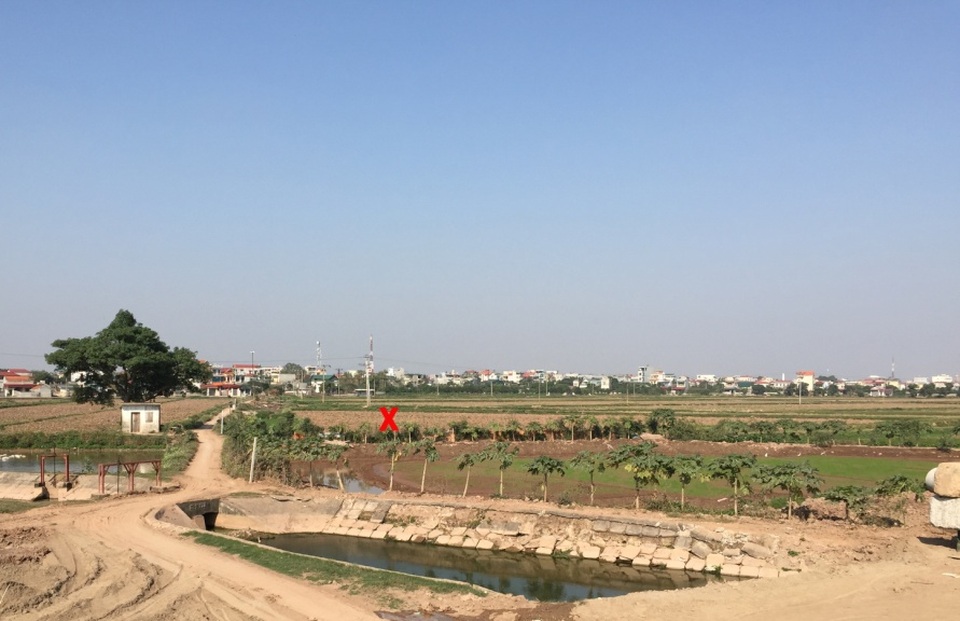 Trạm biến áp 110kV Phú Xuyên - Thúc đẩy phát triển kinh tế xã hội - 2 Vị trí đặt Trạm biến áp 110kV Phú Xuyên tại cánh đồng chéo B, tiểu khu Mỹ Lâm