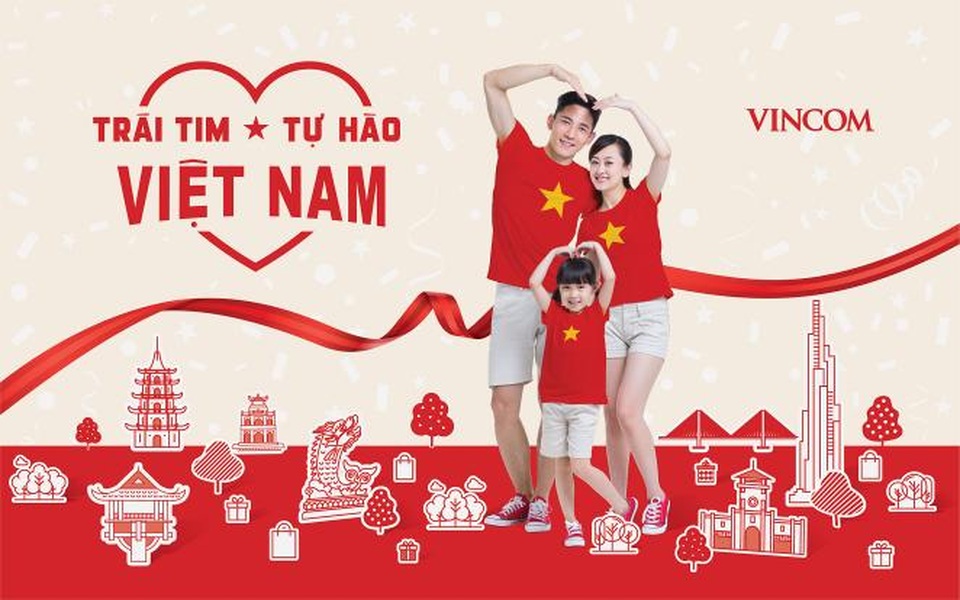 Vincom tưng bừng mở hội mừng đại lễ - 1 Chương trình lễ hội “Trái tim Việt Nam – Tự hào Việt Nam” sẽ diễn ra trên toàn hệ thống từ ngày 27/4 – 1/5
