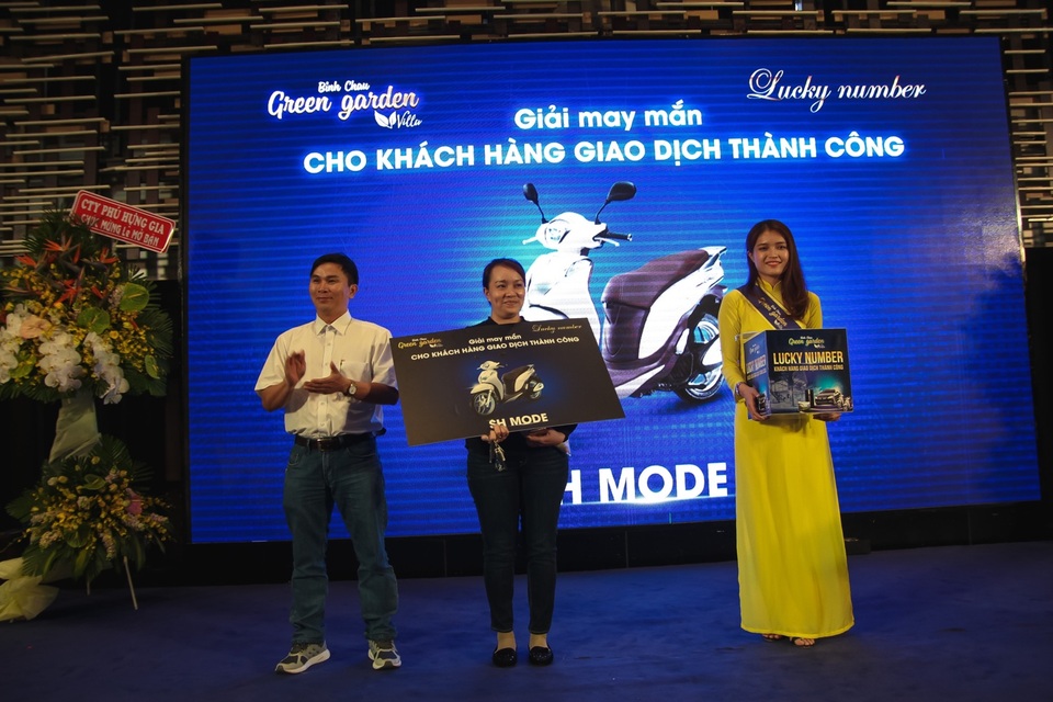 Dự án Bình Châu Green Garden Villa chính thức mở bán - 5 Khách hàng may mắn được nhận SH Mode ngay tại sự kiện mở bán