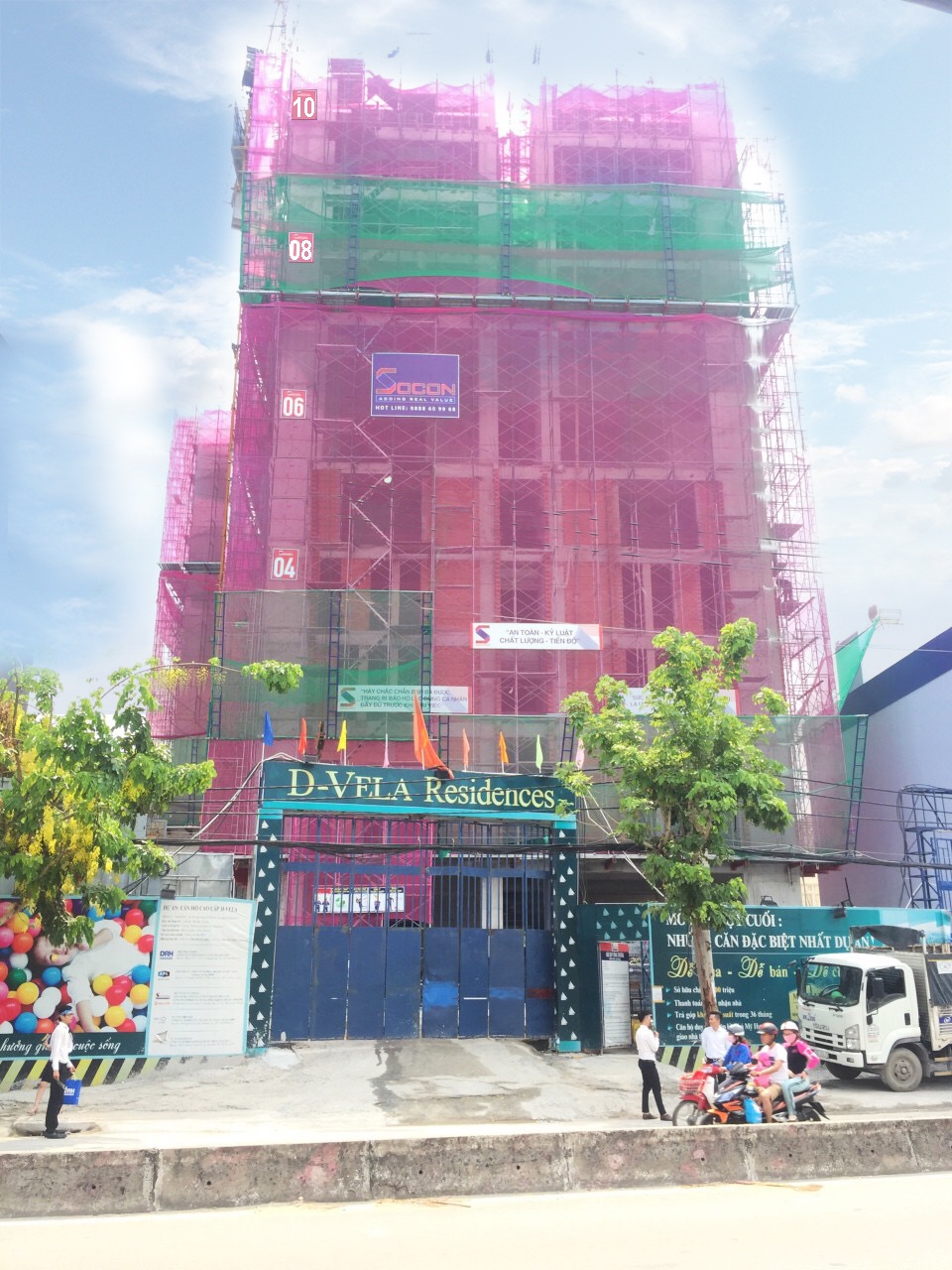 33 căn hộ đẹp nhất tại D- Vela được mở bán thu hút khách hàng - 2 Hình ảnh thực tế dự án D- Vela đang xây dựng.