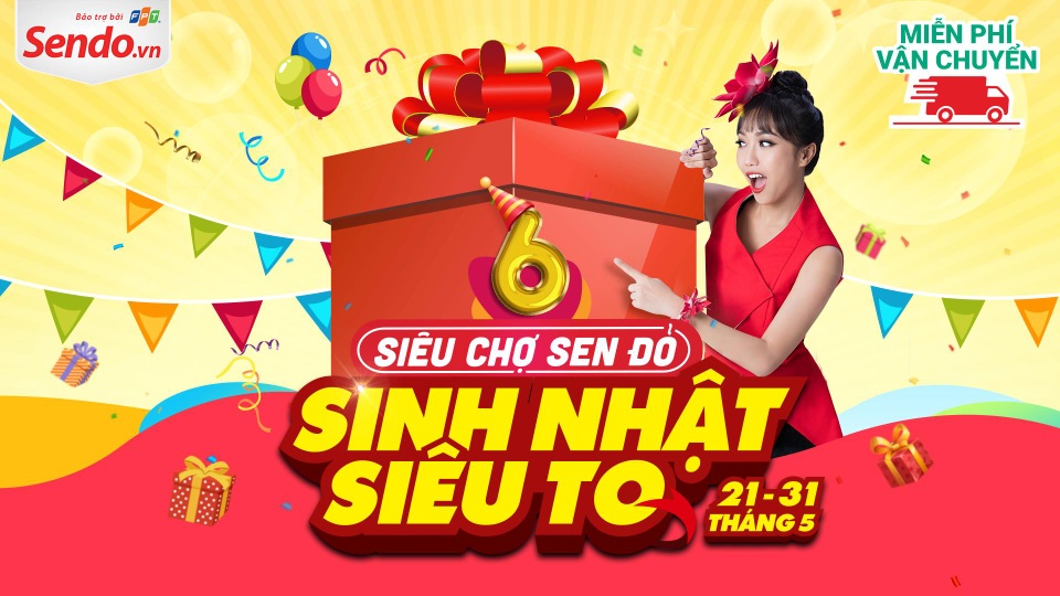 Siêu Chợ Sen Đỏ - 6 năm một hành trình phát triển vượt bậc - 1 Chương trình sinh nhật Sen Đỏ khởi động từ 21- 31/05