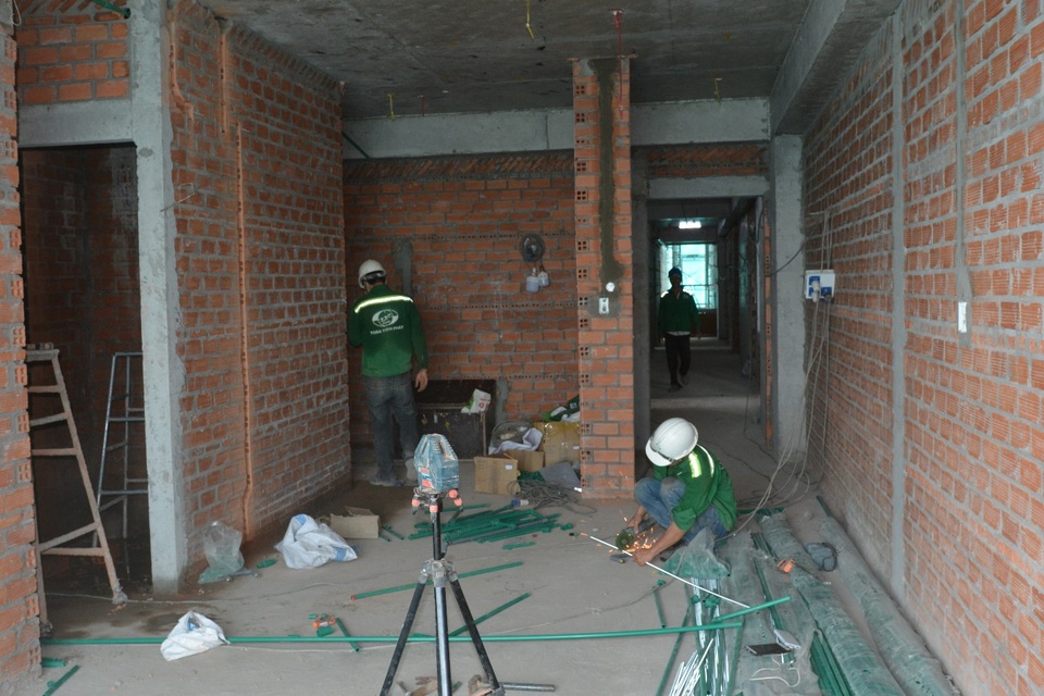Tiến độ dự án căn hộ cao cấp Jamona Heights của TTC Land sau 1 năm thi công - 4 Thi công ME phía trong căn hộ