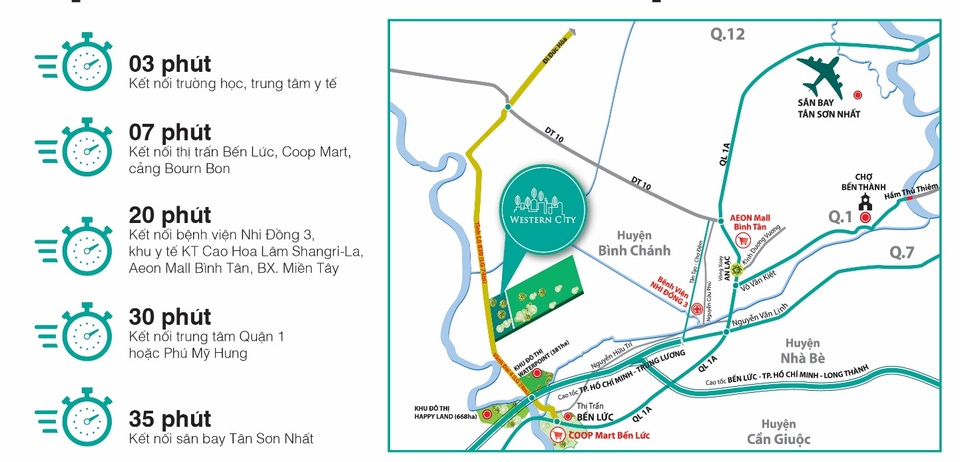 Gia Phát trở thành tổng đại lý phân phối Dự án Western City giai đoạn 2 - 2 Khu đô thị Western City sở hữu vị trí đắc địa thu hút đông đảo khách hàng