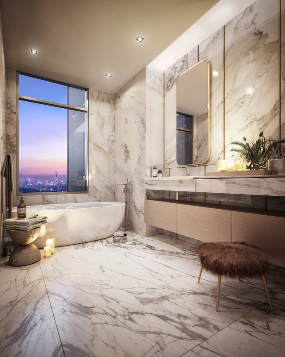 Toàn bộ các căn penthouse Duplex đều sở hữu tầm nhìn mơ ước.