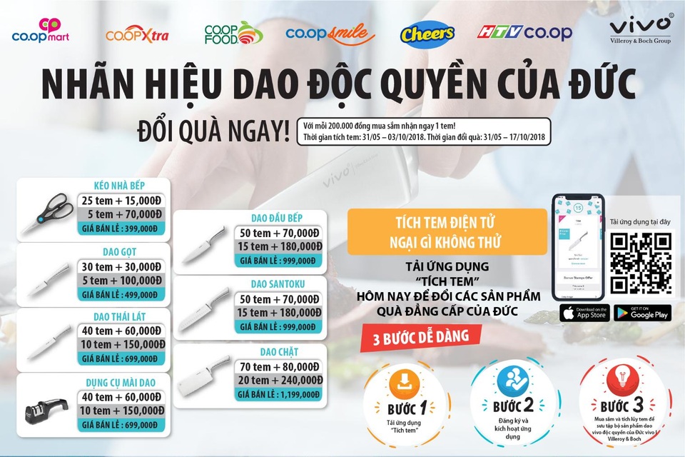 Đi siêu thị vừa tích điểm vừa tích tem đổi quà sang - 1 Thời gian tích tem đổi quà diễn ra từ ngày 31/5/2018 đến 17/10/2018, áp dụng cho khách hàng sở hữu thẻ Co.opmart ở tất cả các cấp độ.