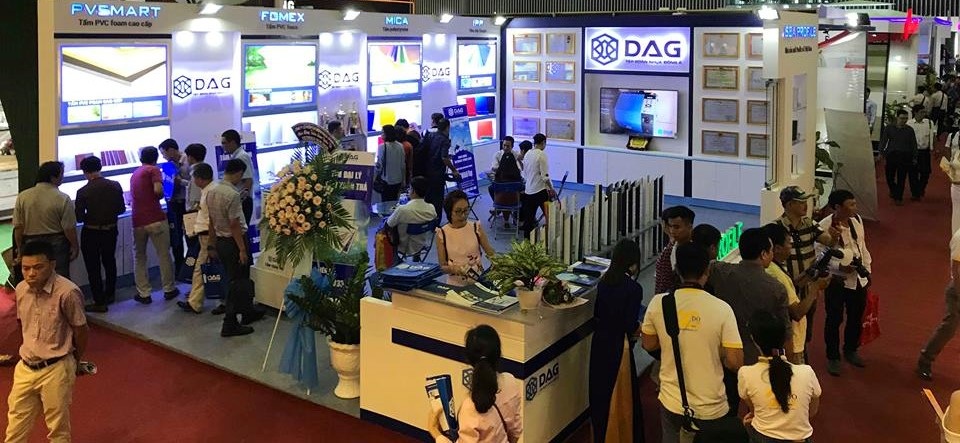 DAG tham dự triển lãm Quốc tế Vietbuild TP.HCM 2018 - 2 Gian hàng DAG tại triển lãm thu hút đông đảo quan khách tham quan