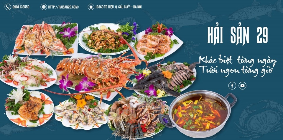 Hải sản 29: Khác biệt từng ngày – Tươi ngon từng giờ