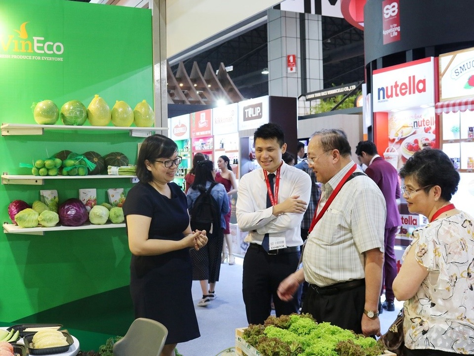 VinEco đạt danh hiệu Thương hiệu Vàng Nông nghiệp Việt Nam - 2 Gian hàng của VinEco tại hội chợ Thaifex (tháng 5/2018) gây ấn tượng cũng như tạo thiện cảm với khách hàng