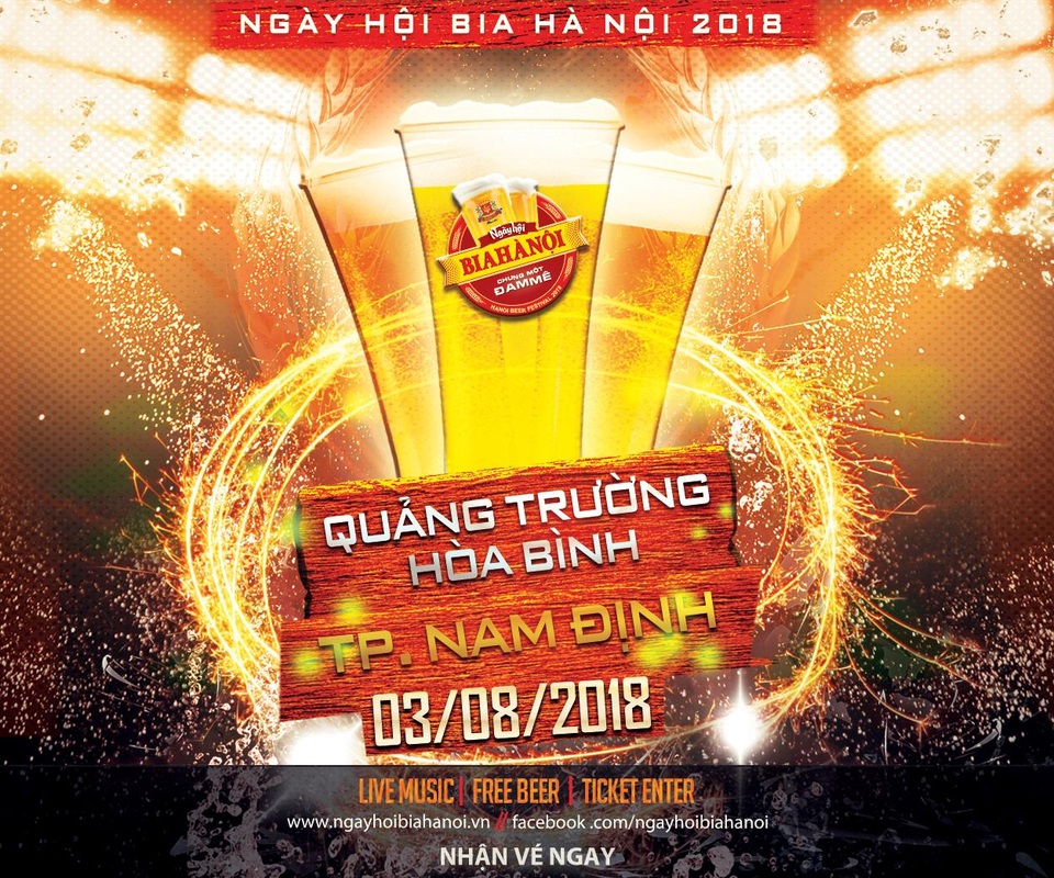 “Đại tiệc” Ngày hội Bia Hà Nội lần đầu tiên tổ chức tại Nam Định - 1 “Đại tiệc” Ngày hội Bia Hà Nội lần đầu tiên tổ chức tại Nam Định - 1