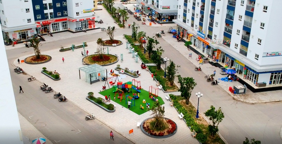 Khám phá tiện ích căn hộ 10 triệu đồng/m2 của KĐT Thanh Hà – Mường Thanh - 4 Khu vui chơi cho trẻ em và khu sinh hoạt chung tại tòa HH-02