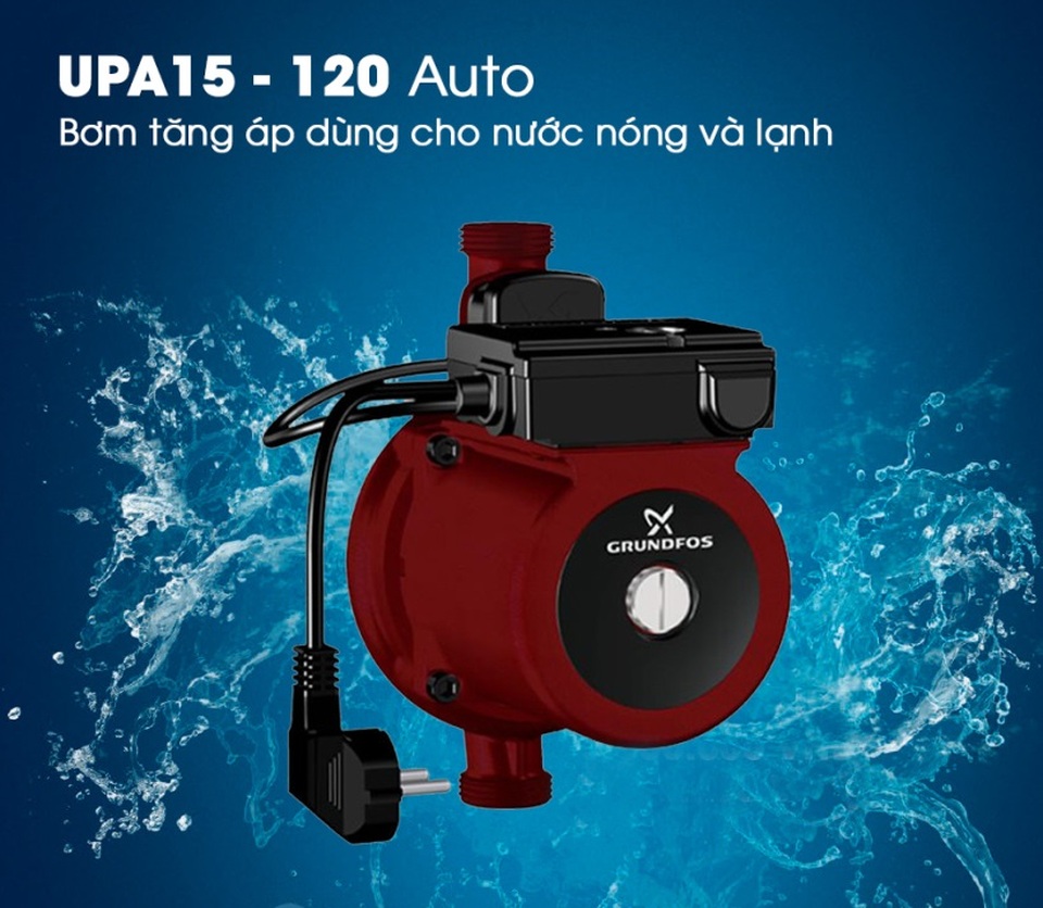 Máy bơm Đan Mạch - Grundfos, đa dạng sản phẩm đáp ứng mọi nhu cầu - 2 Máy bơm tăng áp UPA -120 Auto