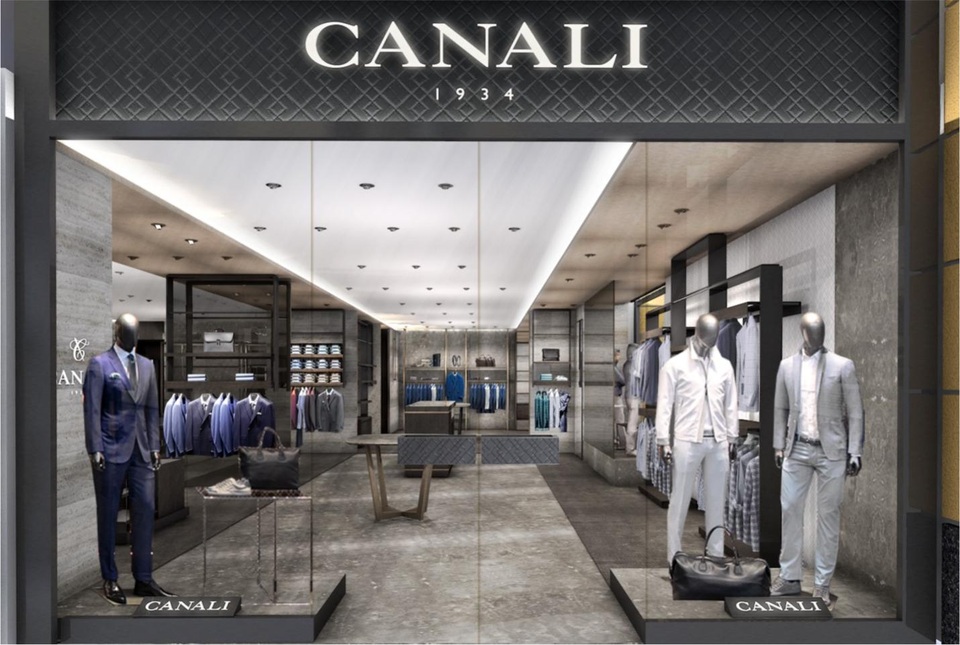 Canali khai trương cửa hàng tại Hà Nội - 3 Cửa hàng Canali tọa lạc tại 63 Lý Thái Tổ, Hoàn Kiếm, Hà Nội.