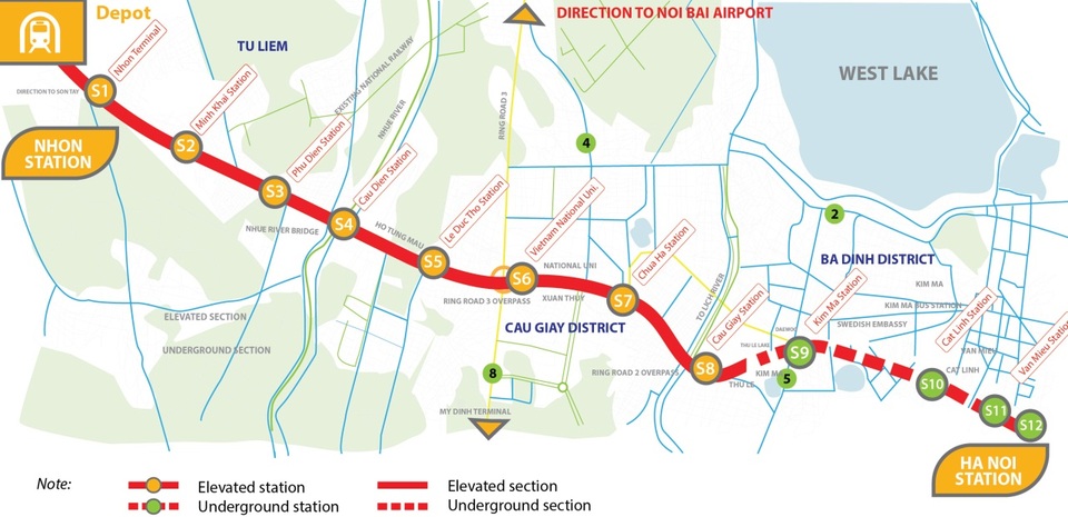 Hà Nội khảo sát ý kiến người dân về thiết kế đoàn tàu metro tuyến số 3, đoạn Nhổn - ga Hà Nội - 7 Nguồn: Tài liệu truyền thông cho Metro Tuyến Nhổn – Ga Hà Nội, ADB-MRB