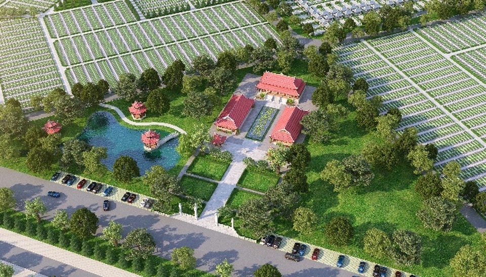 Nên hay không mua sẵn đất sinh phần? - 2 Tịnh xá Sala tại Sala Garden dựa trên kiến trúc Phật giáo thời nhà Lý, nơi đây sẽ diễn ra các hoạt động, sự kiện tâm linh và ngày lễ lớn của Phật giáo.