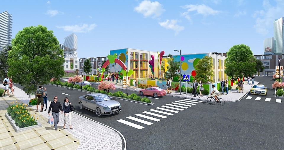 Sôi động phân khúc đất nền thương mại - 3 Phối cảnh trường học trong nội khu dự án Eco Town Long Thành.