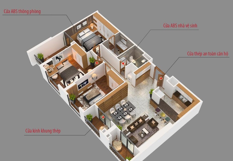 Galaxy Door giới thiệu giải pháp phòng chống cháy chủ động tại Triển lãm Vietbuild Sài Gòn - 1 Giải pháp tổng thể về cửa căn hộ của Galaxy Door