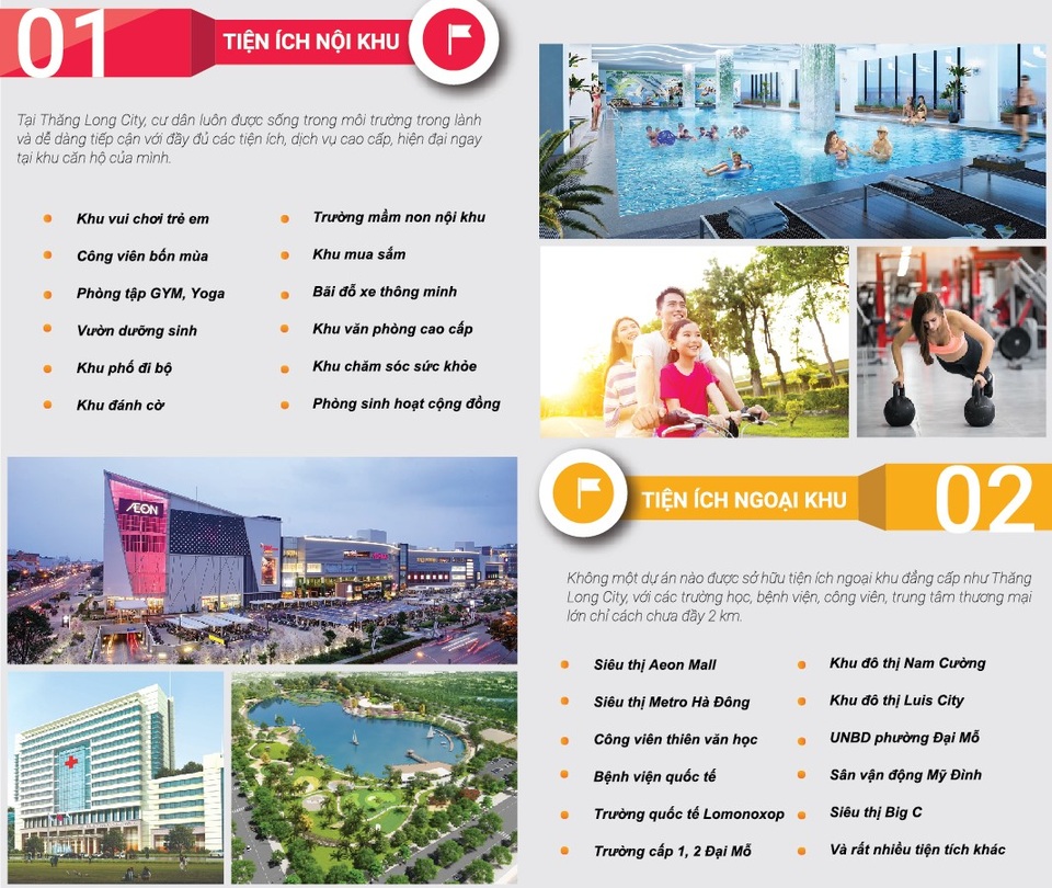 Thăng Long city ưu tiên phát triển tiện ích cộng đồng phục vụ cư dân.