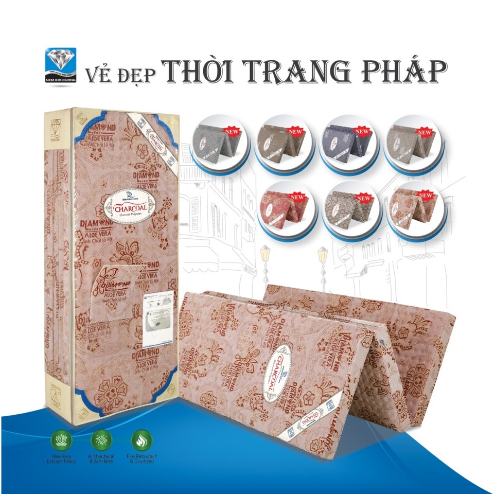 Đệm Organic than hoạt tính Charcoal – nâng tầm cuộc sống. - 2
