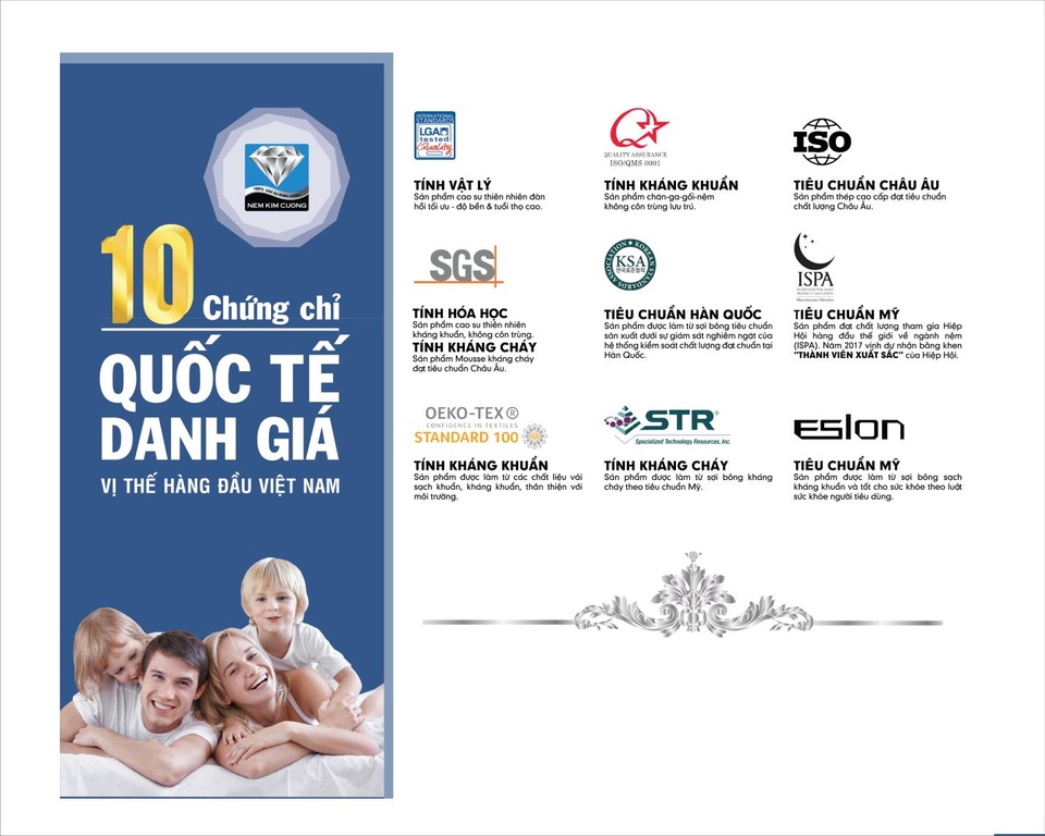 Các chứng nhận tiêu chuẩn