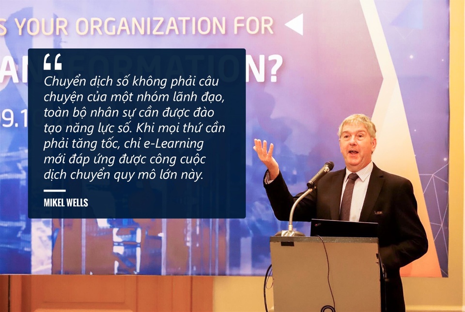 Digital skill – bài toán mới cho phát triển nhân lực - 4 Ông Mike Wells chia sẻ tại hội thảo