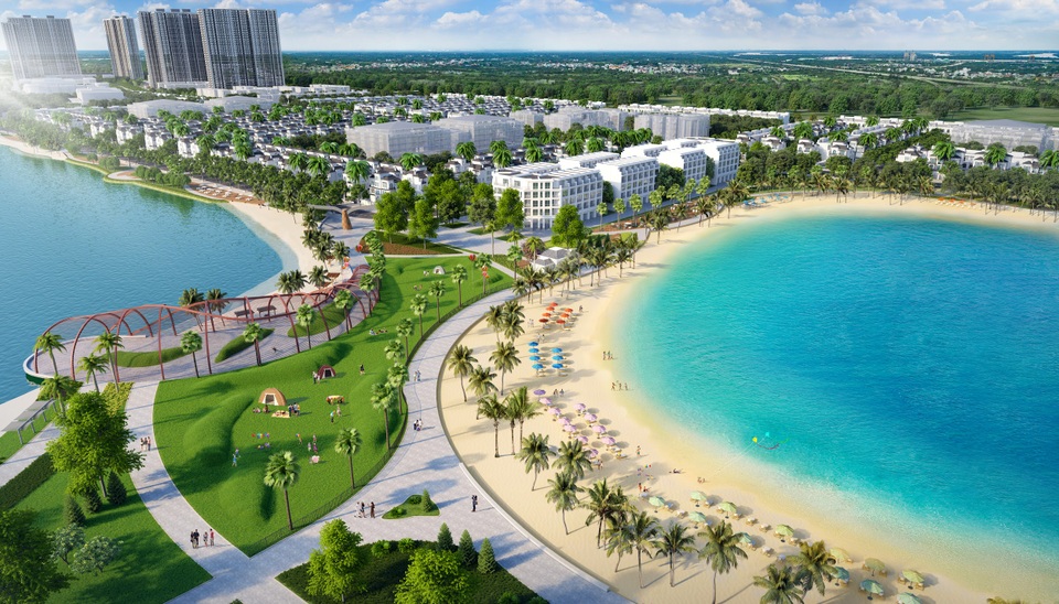 Biển hồ nhân tạo: Tiện ích hàng đầu thế giới cho các bất động sản hạng sang - 4 Biển hồ nước mặn 6,1ha tại VinCity Ocean Park