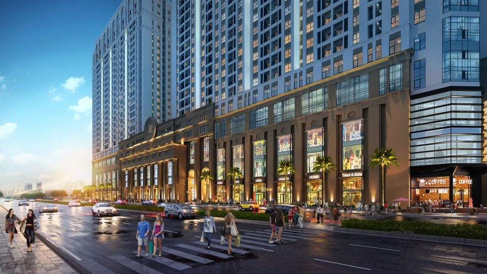 Trung tâm thương mại – điểm nhấn của Roman Plaza - 2 Roman Plaza sở hữu trung tâm thương mại dài đến 500m