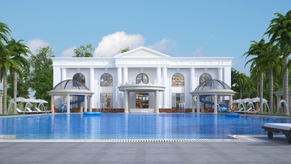 Việt Mỹ Villas – Điểm sáng mới cho thị trường bất động sản Tuyên Quang - 3 Khu vực bể bơi được thiết kế mang đậm phong cách Châu Âu