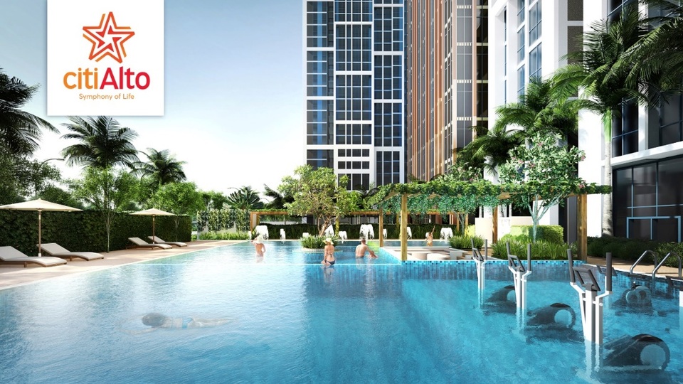 Tận hưởng cuộc sống chất lượng và yên bình tại CitiAlto - 1 CitiAlto gây ấn tượng với diện tích cảnh quan và tiện ích nội khu lên đến 7.800m2