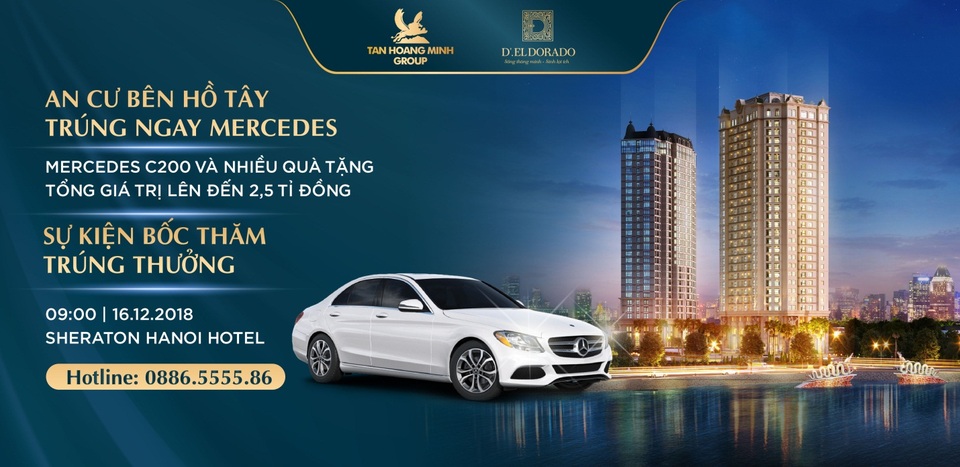 Tân Hoàng Minh dành 2,5 tỷ tri ân khách hàng mua căn hộ D'. El Dorado trong sự kiện cuối năm - 1 Tân Hoàng Minh dành 2,5 tỷ tri ân khách hàng mua căn hộ D'. El Dorado trong sự kiện cuối năm - 1