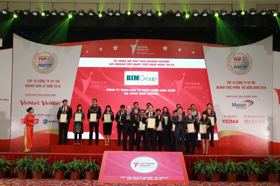 BIM Group đạt thứ hạng cao trong Top doanh nghiệp lợi nhuận tốt nhất Việt Nam năm 2018 - 2 BIM Group đạt thứ hạng cao trong Top doanh nghiệp lợi nhuận tốt nhất Việt Nam năm 2018 - 2