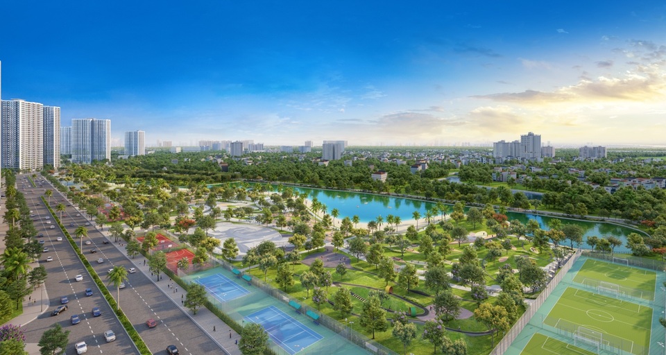 Phía Tây Thủ đô chào đón VinCity Sportia - 2 Tận hưởng không gian sống xanh, trong lành bậc nhất