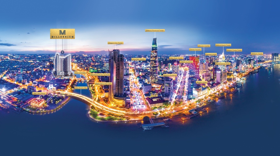 Vị trí Millennium liền kề trung tâm tài chính Tp.HCM