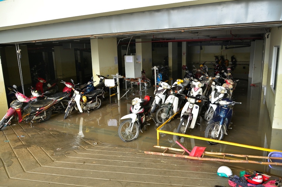 Còn khoảng 50 chiếc xe dưới hầm