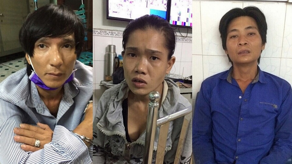 Lôi kéo cháu bé 10 tuổi tham gia đường dây mua bán ma túy - 1 3 nghi can tại cơ quan công an