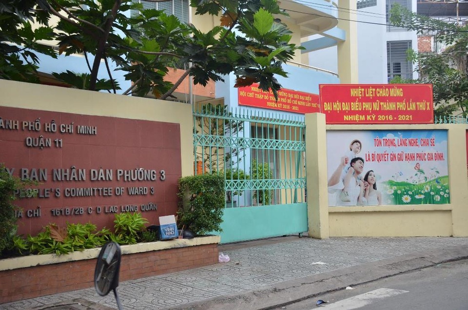 Nổ súng trong UBND phường, Phường Đội trưởng tử vong - 2 Ban chỉ huy quân sự phường 3, quận 11 nơi xảy ra vụ nổ súng nằm chung trụ sở với UBND phường