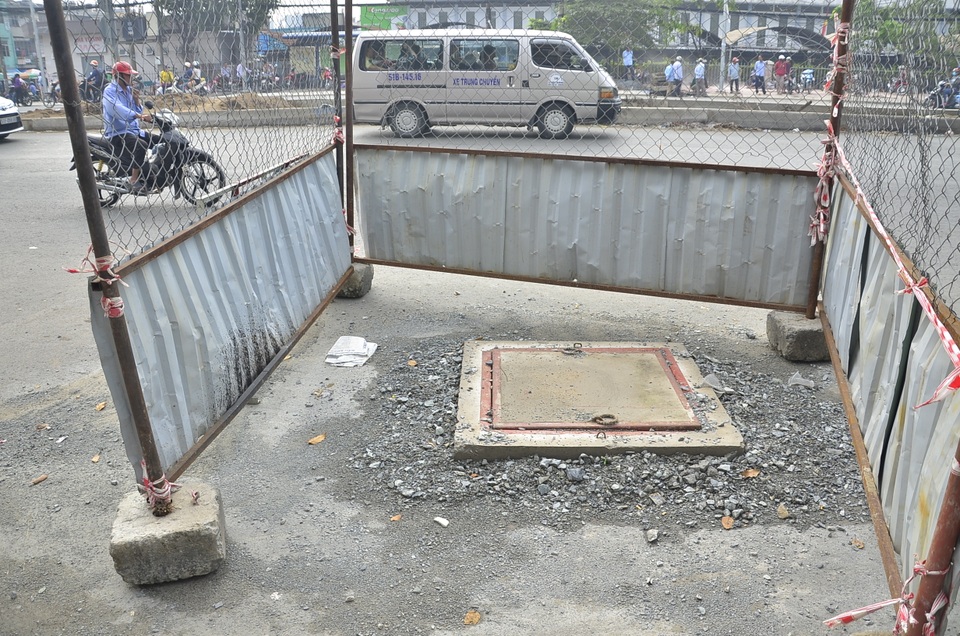 Hố ga nơi nạn nhân lọt xuống tử vong