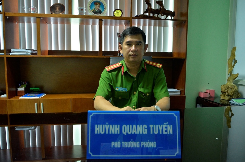 Trung tá Huỳnh Quang Tuyến – Phó trưởng phòng Tham mưu Cảnh sát PCCC TPHCM