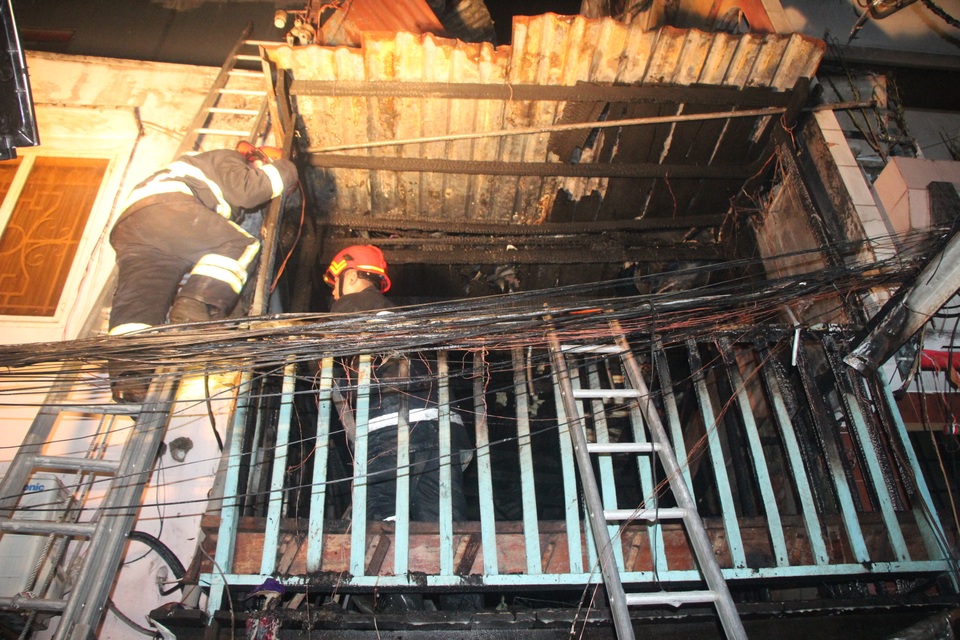 Căn nhà bị cháy gần như toàn bộ