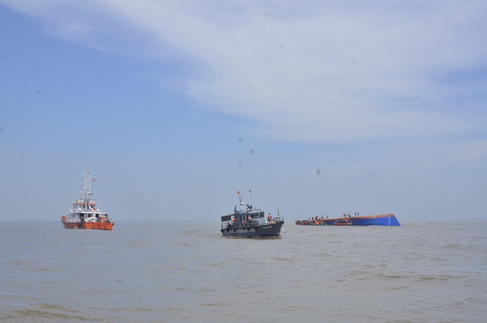 Một vụ chìm tàu trên biển Cần Giờ (ảnh minh họa)