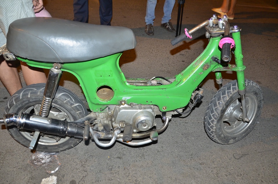 
Một chiếc xe đã được độ lại nhiều chi tiết
