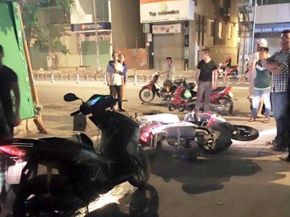 Hiện trường vụ chém người cướp xe ở quận 4, TPHCM (ảnh minh họa)