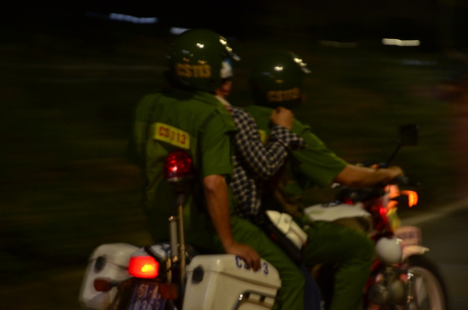 Một trường hợp bị CS 113 áp giải về phường