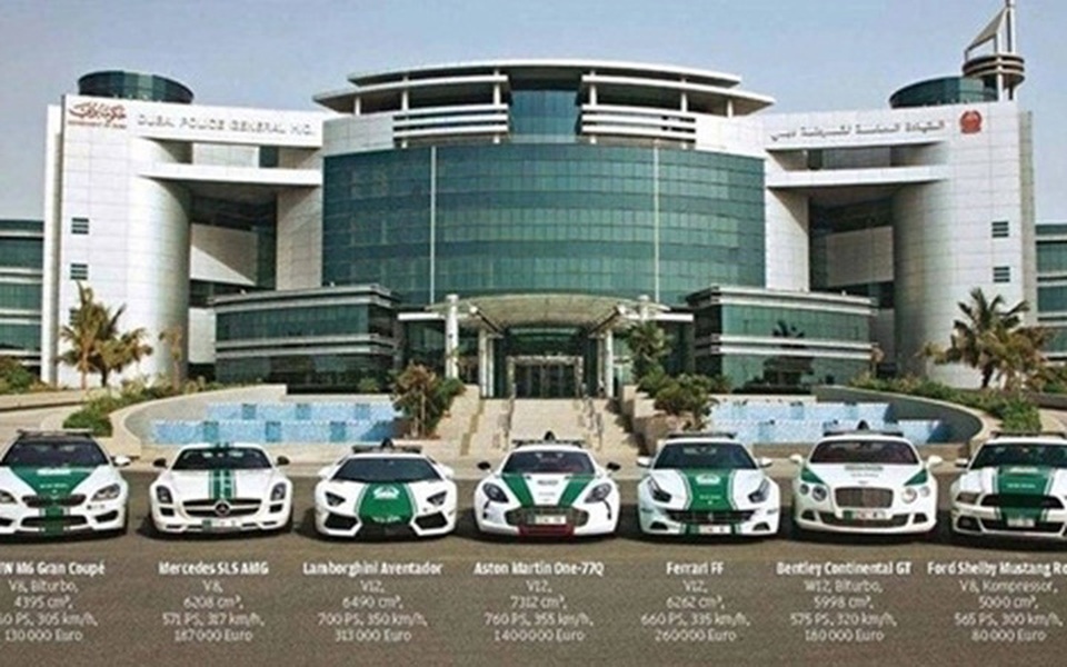Choáng ngợp trước sự giàu có, xa hoa ở Dubai - 15 Cảnh sát ở Dubai cũng dùng siêu xe để thi hành công vụ