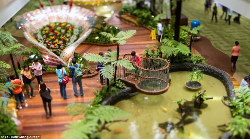 Vì sao sân bay Changi Singapore luôn được bình chọn tốt nhất thế giới? - 3 Hệ thống đèn Led bên trong khu vườn Enchanted.