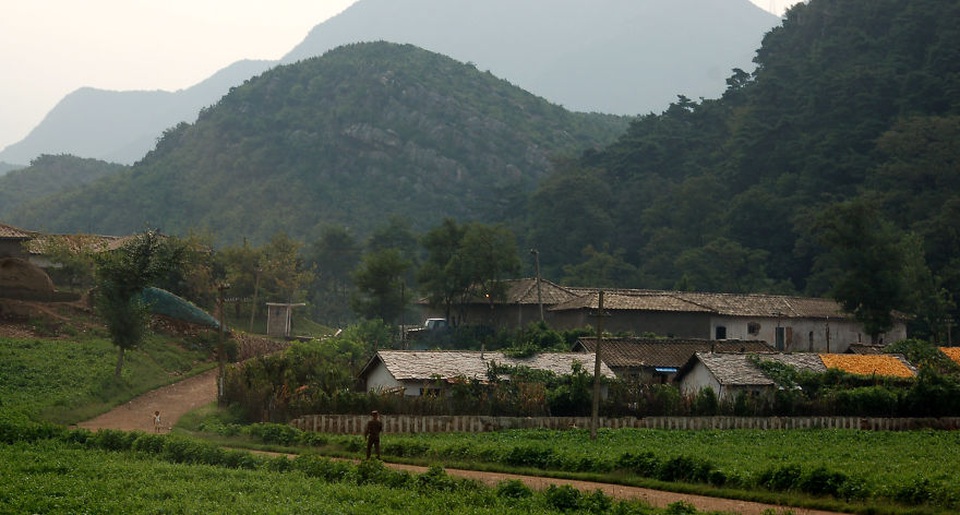 Khung cảnh thanh bình tại một miền quê ở Triều Tiên.